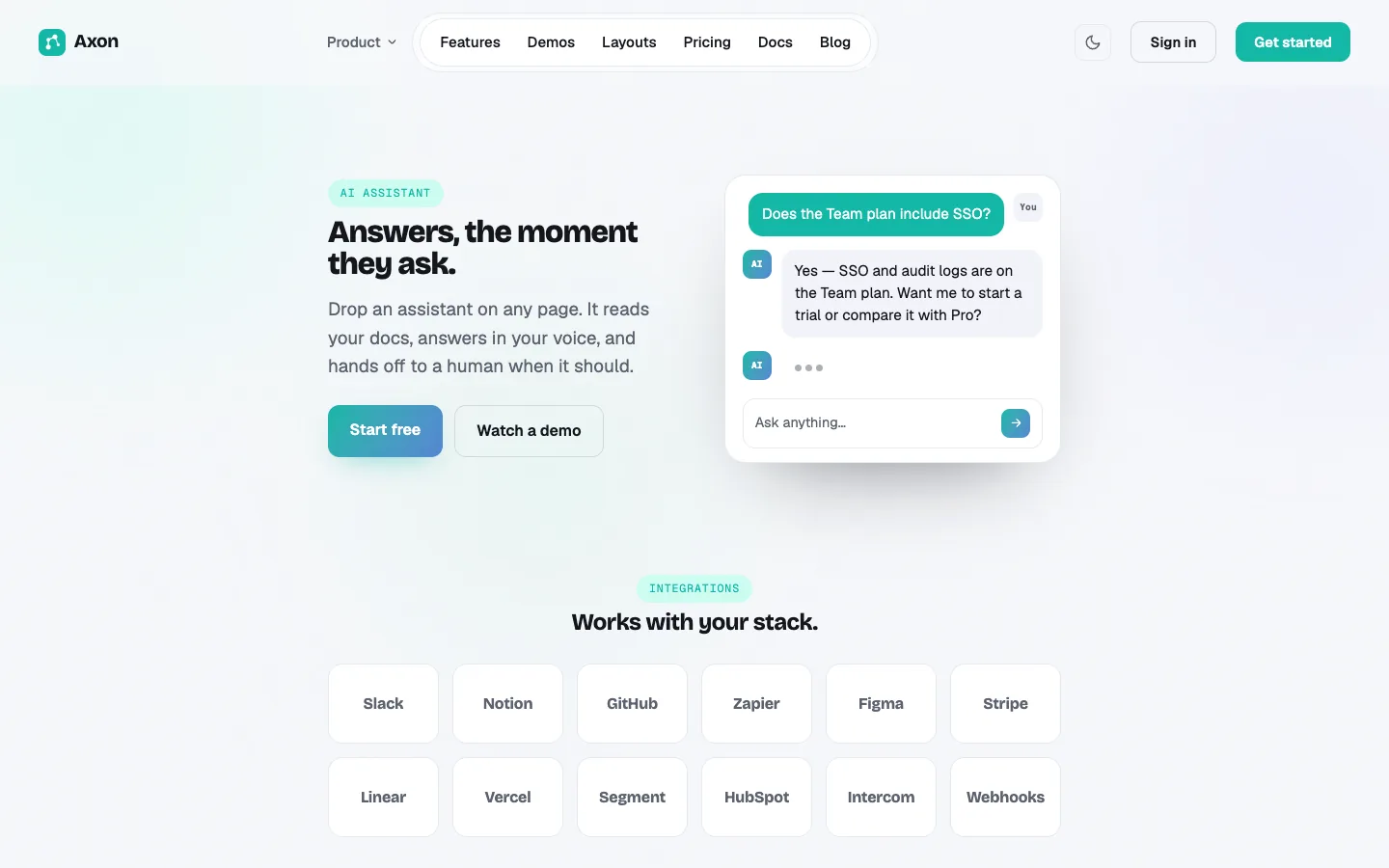 AI Chatbot demo
